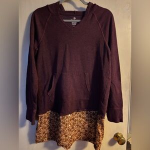 COTTAGE-CORE HANDMADE-UPCYCLED SOFT FLEECE HOODIE